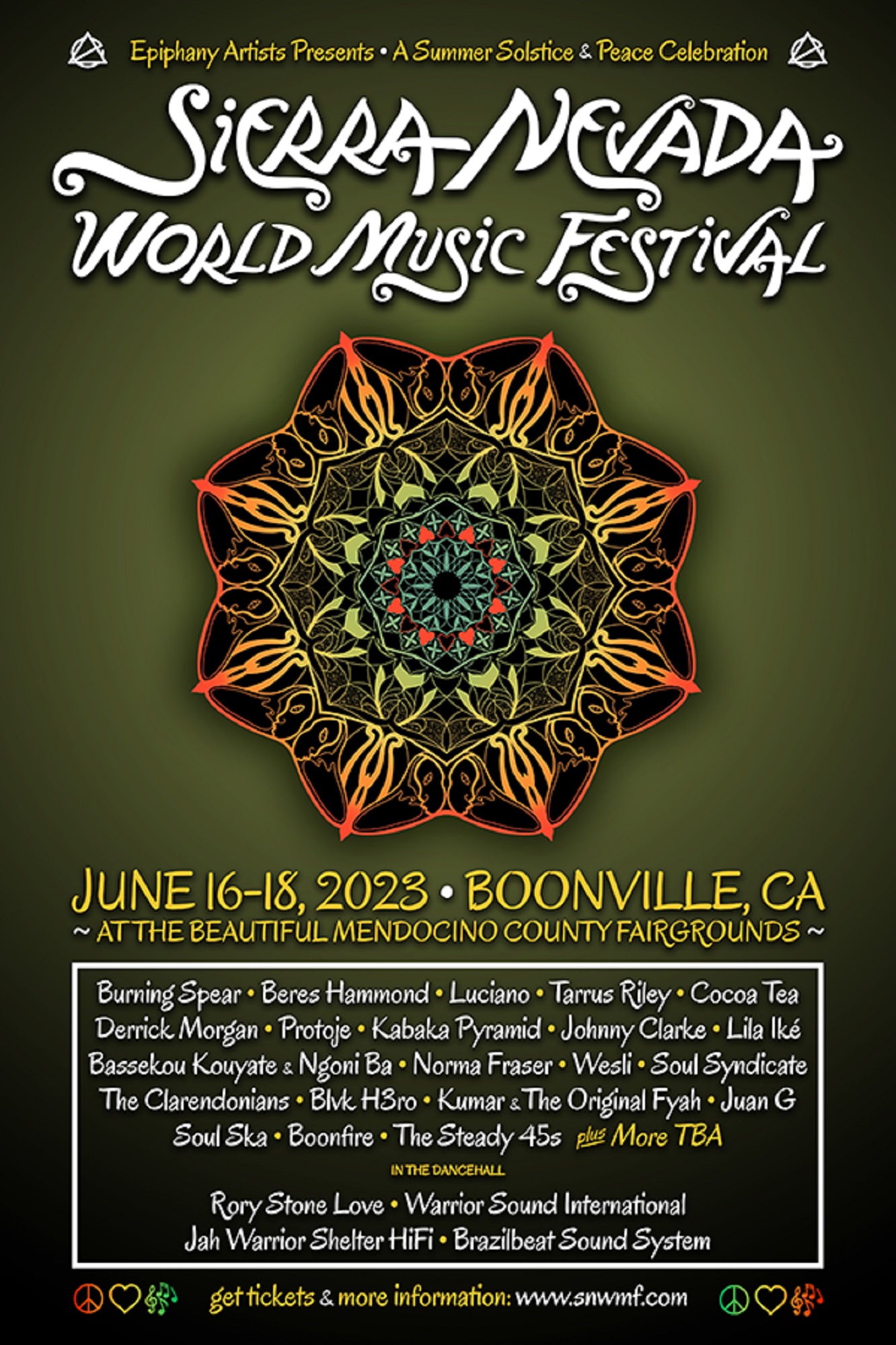 Sierra Nevada World Music Festival Returns to Boonville, CA on Father’s